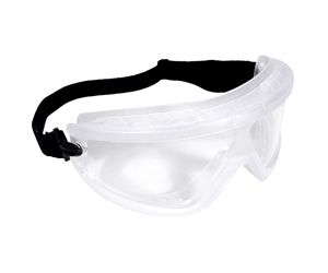 Safety Goggles, Body Armor 4500 Series, Clear Frame, Clear Anti-fog Lens - Latex, Supported
